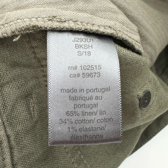 John Varvatos Linen Blend Army Green Pants - Picture 12 of 13